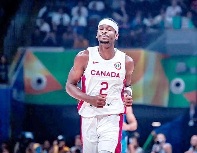 加拿大队表现出色在篮球世界杯赛场上 加拿大队表现出色在篮球世界杯赛场上